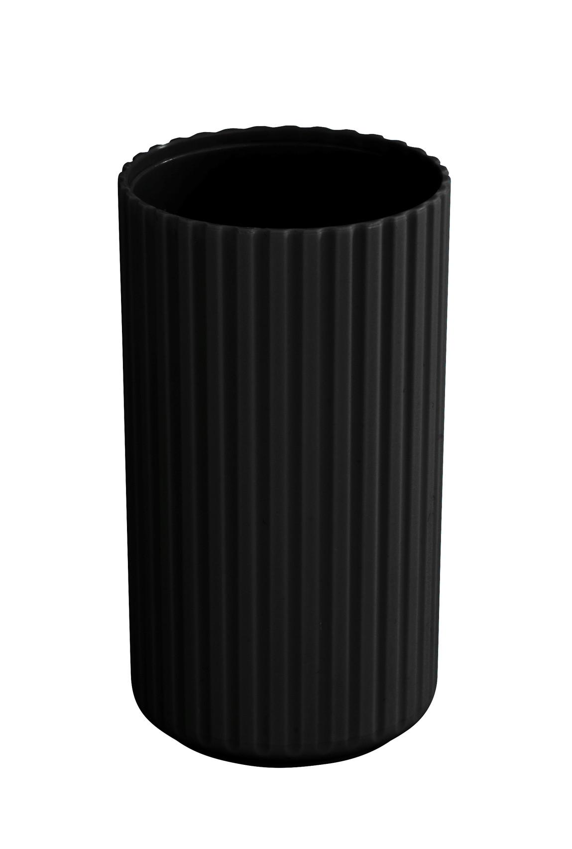 Zahnputzbecher Allstar Minas 23021100 - Schwarz, MODERN, Kunststoff (7cm) - Wenko