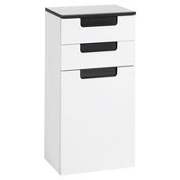 Unterschrank mit Türdämpfer Siena B: 40 cm Weiß/ Anthrazit - Anthrazit/Weiß, MODERN, Holzwerkstoff (40/79/27cm) - Held