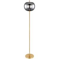 Stehlampe Blacky Messingfarben mit Schalter - Messingfarben, Design, Glas/Metall (30/160cm) - Globo
