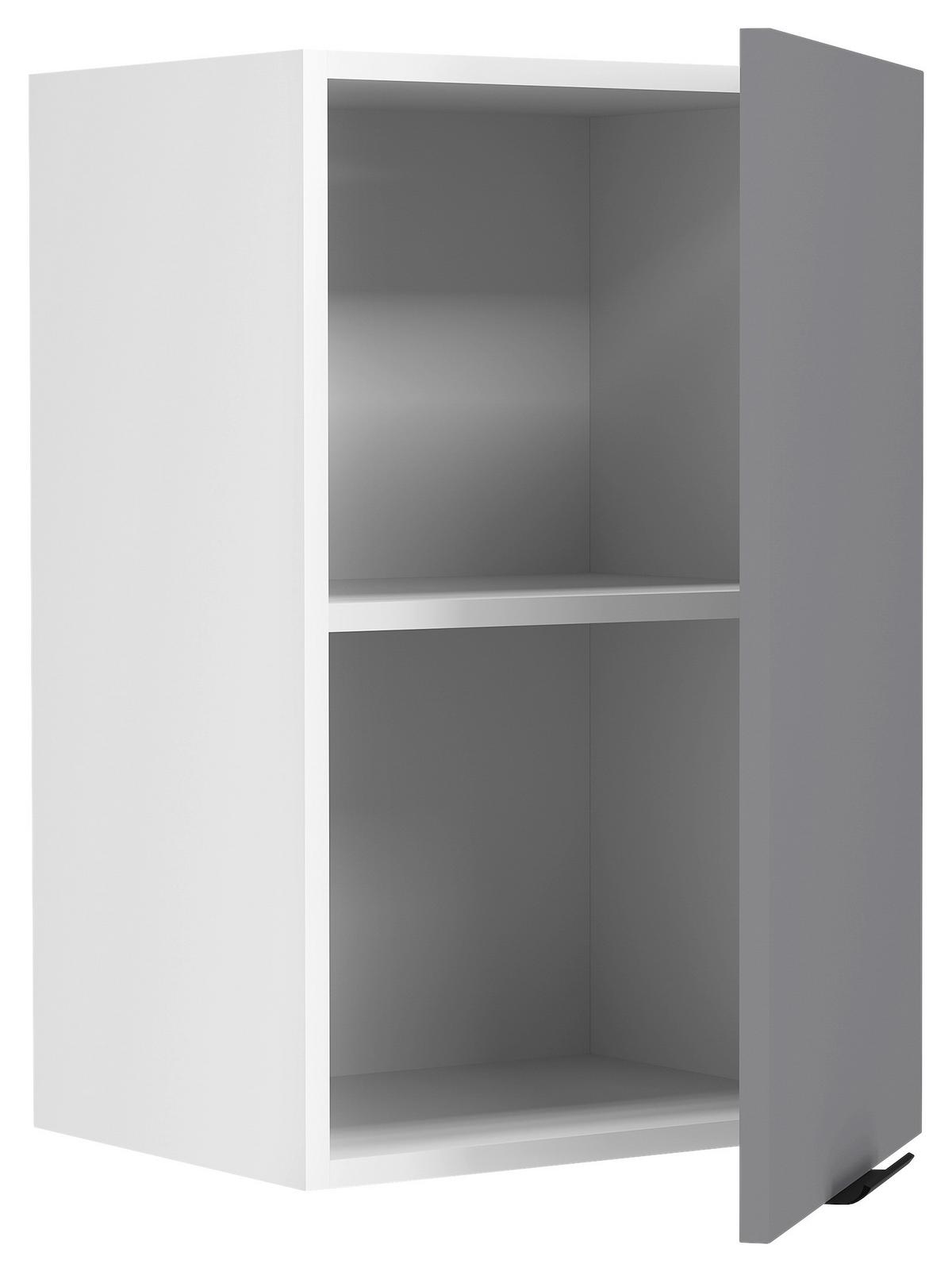 Küchenoberschrank Fasola Weiß/Anthrazit B: 40 cm - Anthrazit/Weiß, Trend, Holzwerkstoff/Kunststoff (40/60/31cm) - MID.YOU