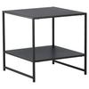 Beistelltisch Staal - Schwarz, Design, Metall (50/50/50cm) - Livetastic