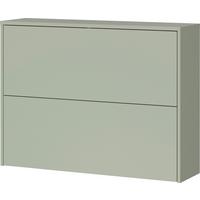 Schuhschrank Gw-binetto Grün/eichefarben B: 99 Cm - Eichefarben/Grün, Design, Holzwerkstoff (99/74/27cm) - Livetastic