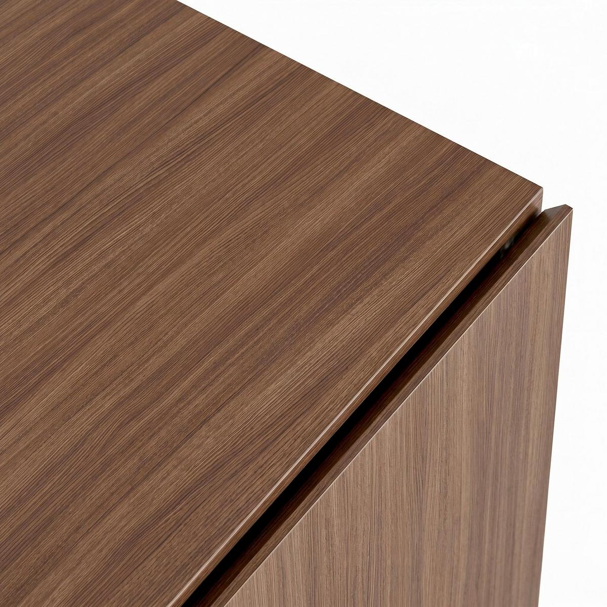 LOWBOARD Schwarz/Walnussfarben B: 160cm - Walnussfarben/Schwarz, MODERN, Holzwerkstoff (160/80/40cm)