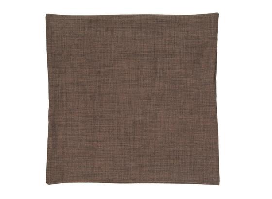 Povlak Na Polštář Vzhled Lanu - tmavě hnědá, textil (50/50cm) - Premium Living Povlak Na Polštář Vzhled Lanu - tmavě hnědá, textil (50/50cm) - Premium Living