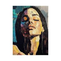 OBRAZ NA PLÁTNE VIVIAN - viacfarebná, Basics, drevo/textil (70/100cm)