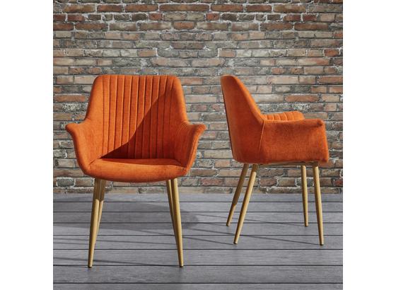 Stolička S Podrúčkami Samantha - oranžová/farby buku, Moderný, kov/drevo (59/82/65cm) - Mömax modern living Stolička S Podrúčkami Samantha - oranžová/farby buku, Moderný, kov/drevo (59/82/65cm) - Mömax modern living
