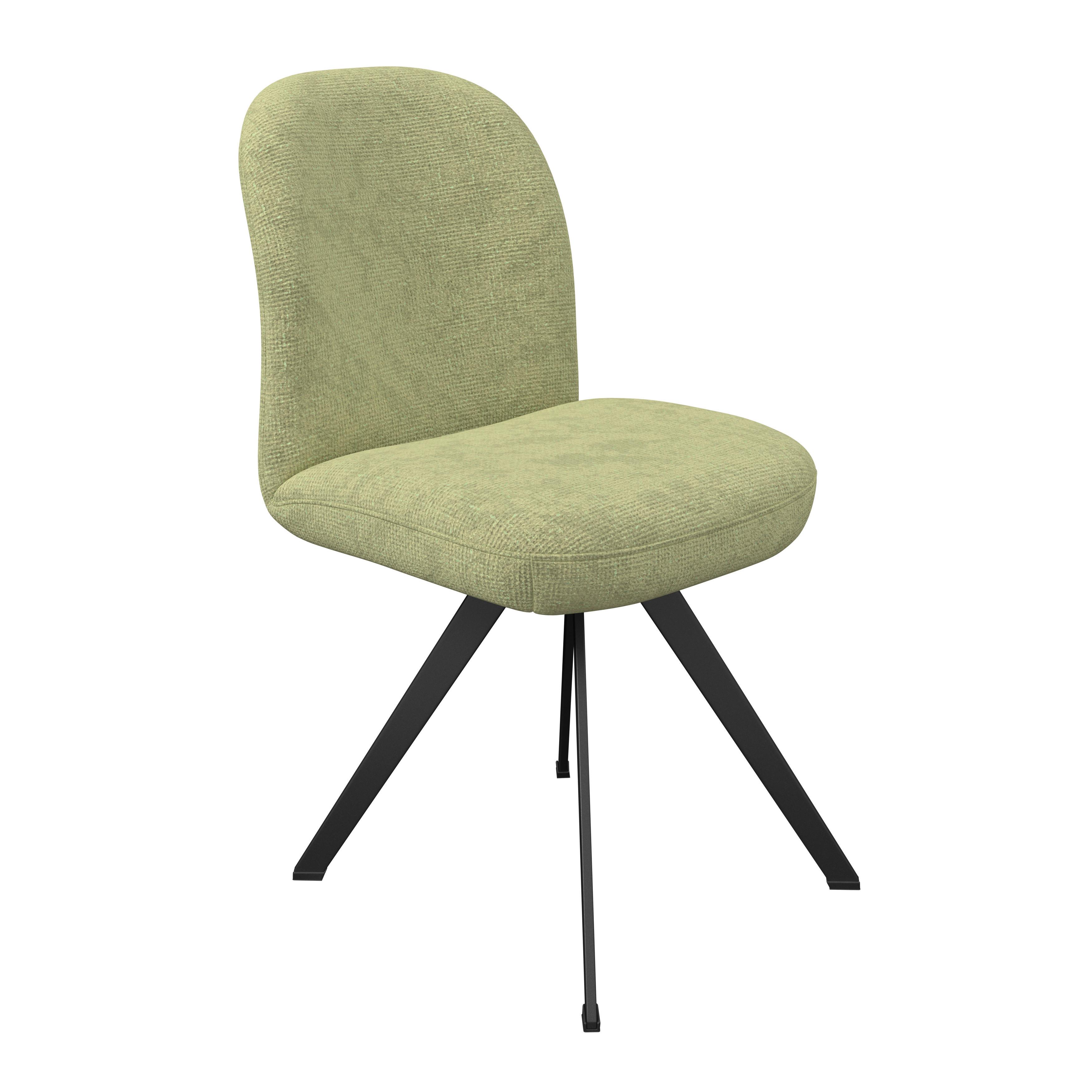 Stuhl olivgrün/Metallbeine Ulmo 47/91/61 cm