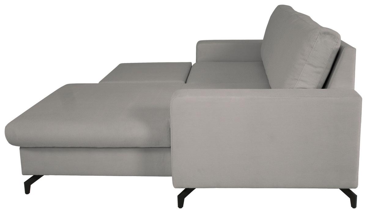 Ecksofa Clara Silberfarben B: 240 Cm - Silberfarben, MODERN, Textil (240/87/177cm)