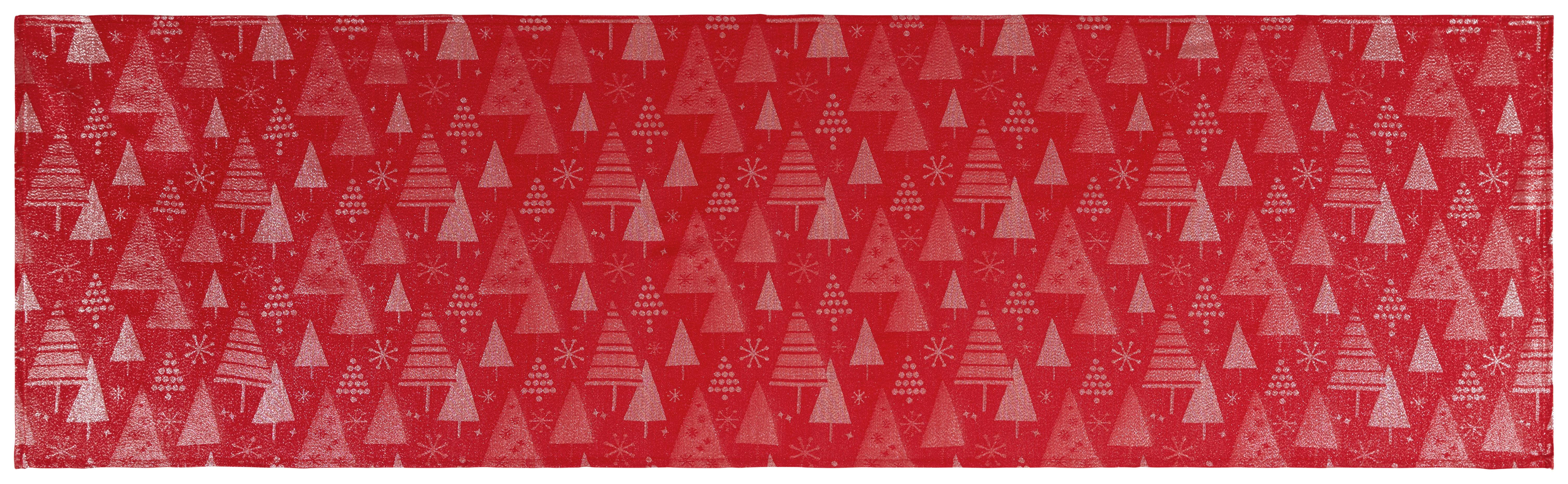 Tischläufer Esther - Rot, KONVENTIONELL, Textil (40/140cm) - Ondega