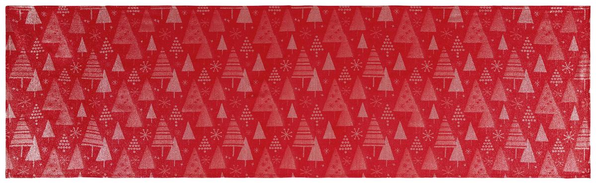 Asztali Futó Esther Kb. 40/140cm - piros, Konventionell, textil (40/140cm) - Ondega