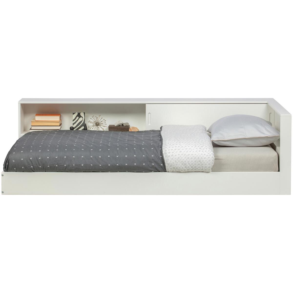 Bett Connect für Lattenrost Geeignet, Weiß 90x200 cm - Weiß, Design, Holz (90/200cm) - Livetastic