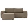 Ecksofa Looks Ii Schlammfarben - Schlammfarben/Schwarz, Design, Textil (160/242cm) - LOOKS by W.Joop