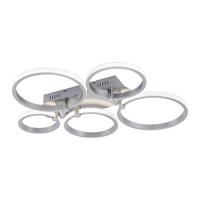 LED-Deckenleuchte Johanna L: 66 cm, 3 Helligkeitsstufen - Silberfarben, Design, Metall (66/55/8,5cm)