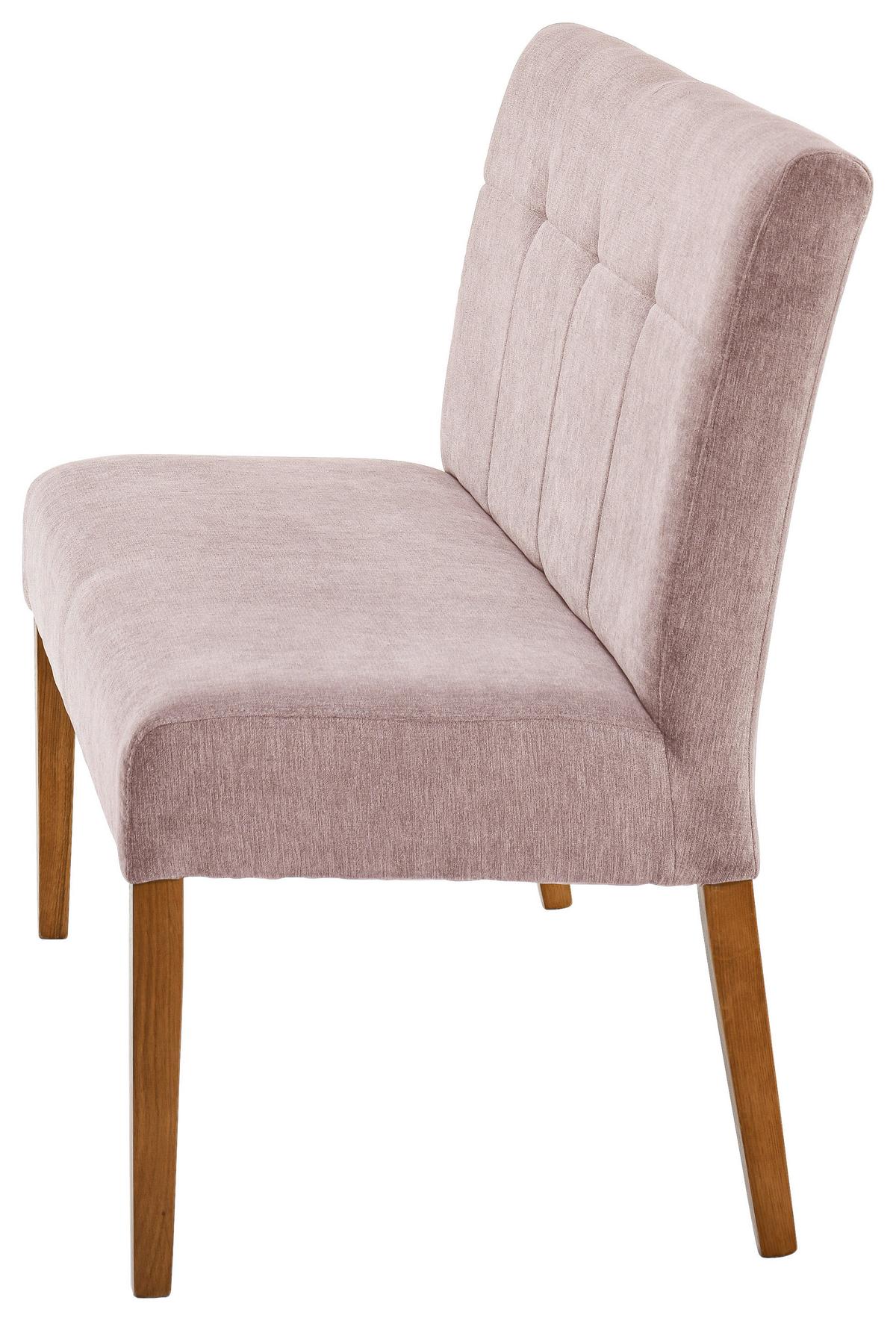 Sitzbank Damla Altrosa/eichefarben B: 140 Cm - Eichefarben/Altrosa, KONVENTIONELL, Holz/Textil (140/91,5/63cm) - Cantus