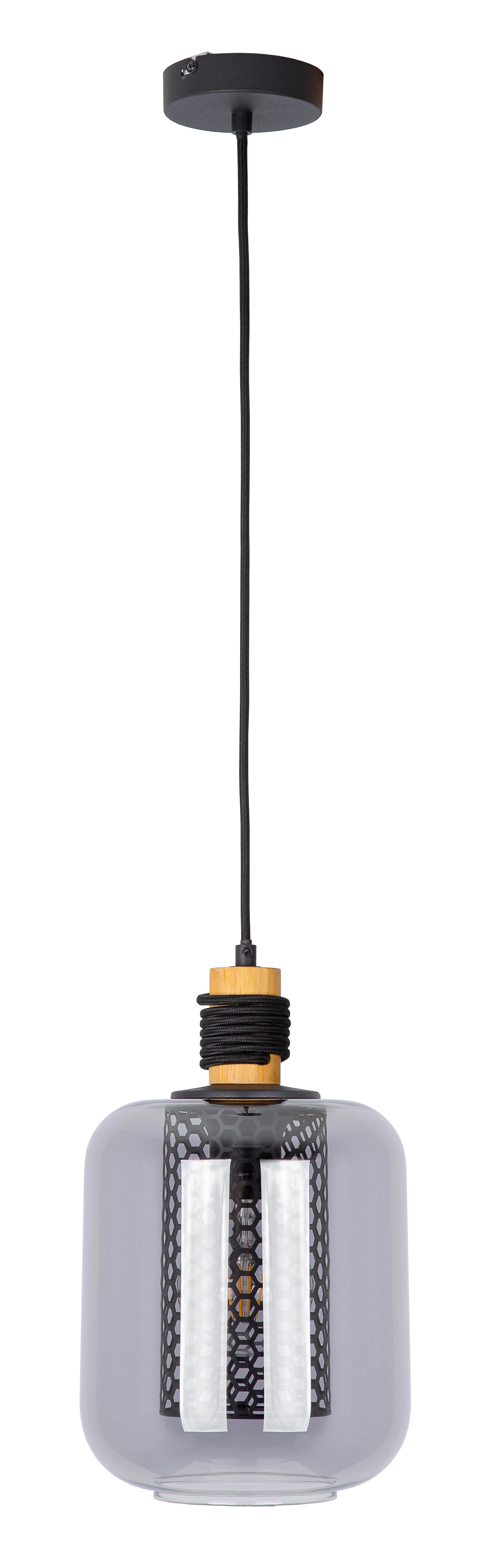 Hängeleuchte 30990108 Ando - Grau, Design, Glas (20/20/30,5cm) - Globo