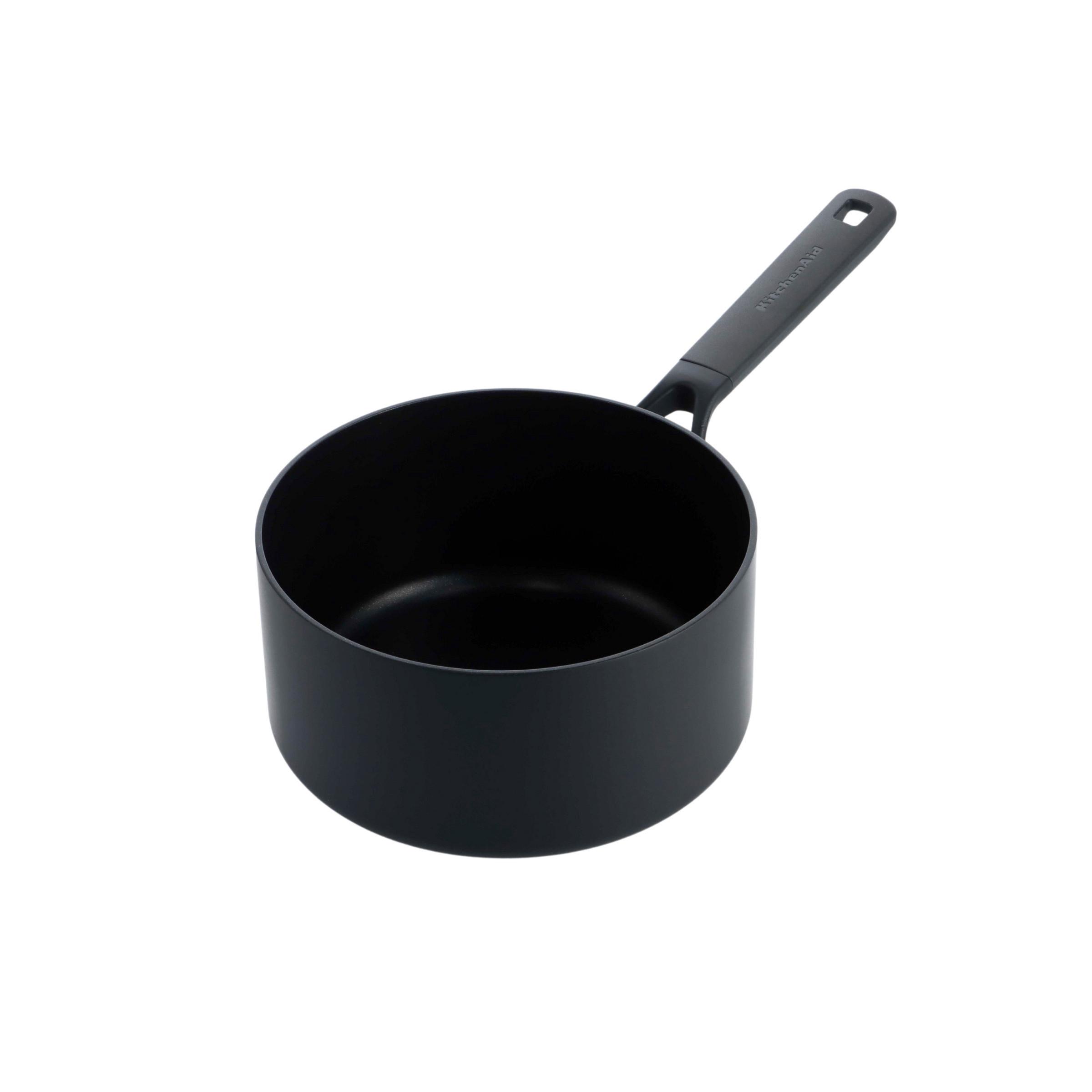 Stielkasserole schwarz, DM 16 cm - Schwarz, Basics, Kunststoff/Metall (16cm) - KitchenAid