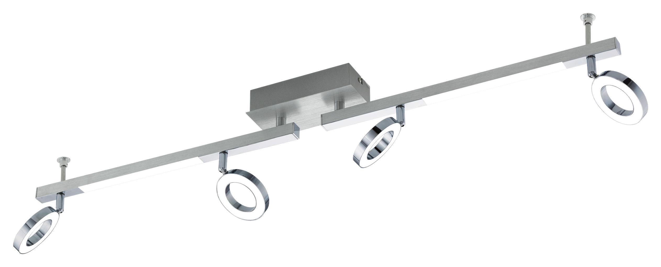 LED-Strahler Cardillio 1 - Chromfarben/Alufarben, MODERN, Kunststoff/Metall (8,5/98,5cm)