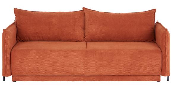 Schlafsofa Giulia - Rostfarben/Schwarz, MODERN, Textil (217/75-95/112cm) - Luca Bessoni