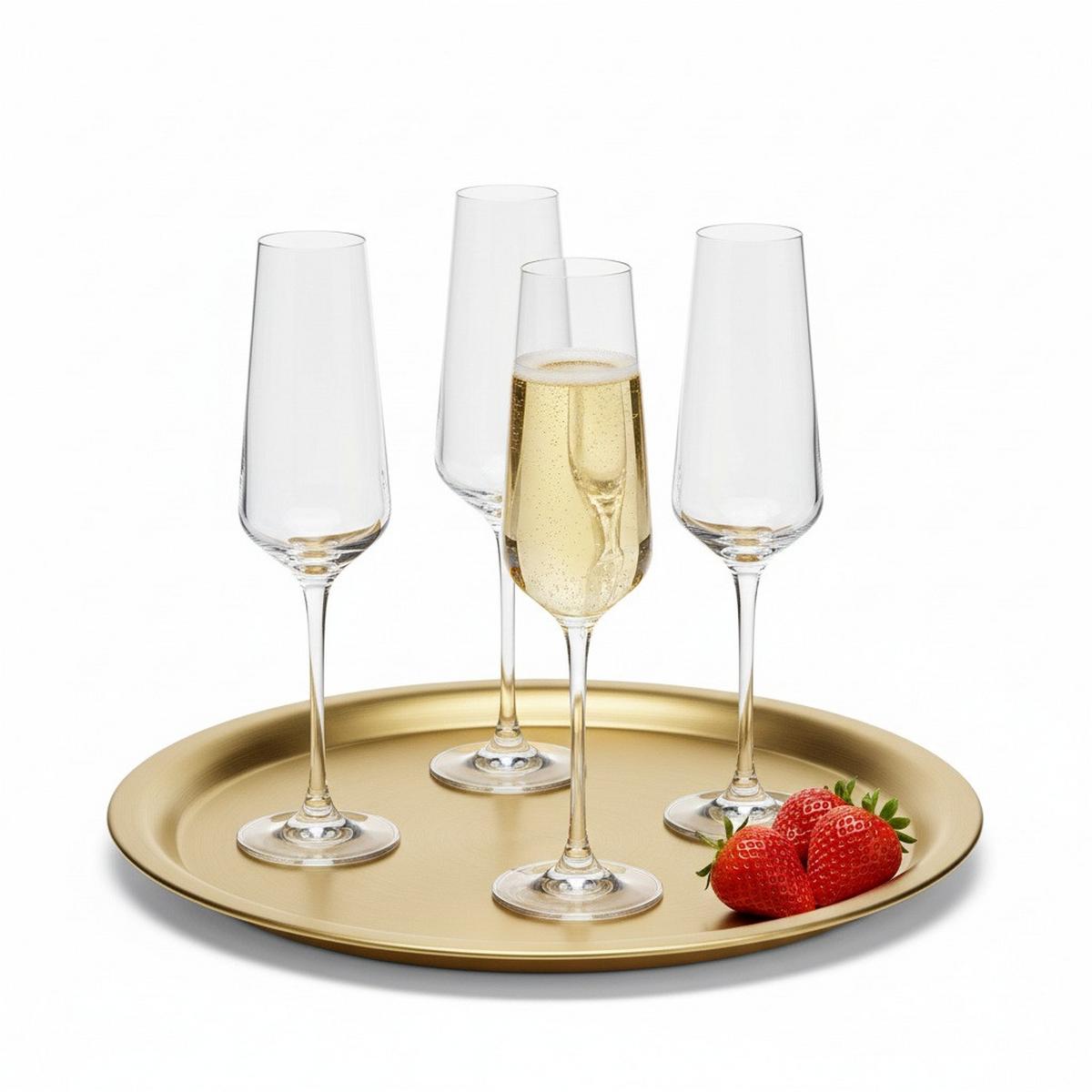 GLÄSERSET 7x26 cm, 200 ml - Klar, Basics, Glas (7/26cm) - Van Well