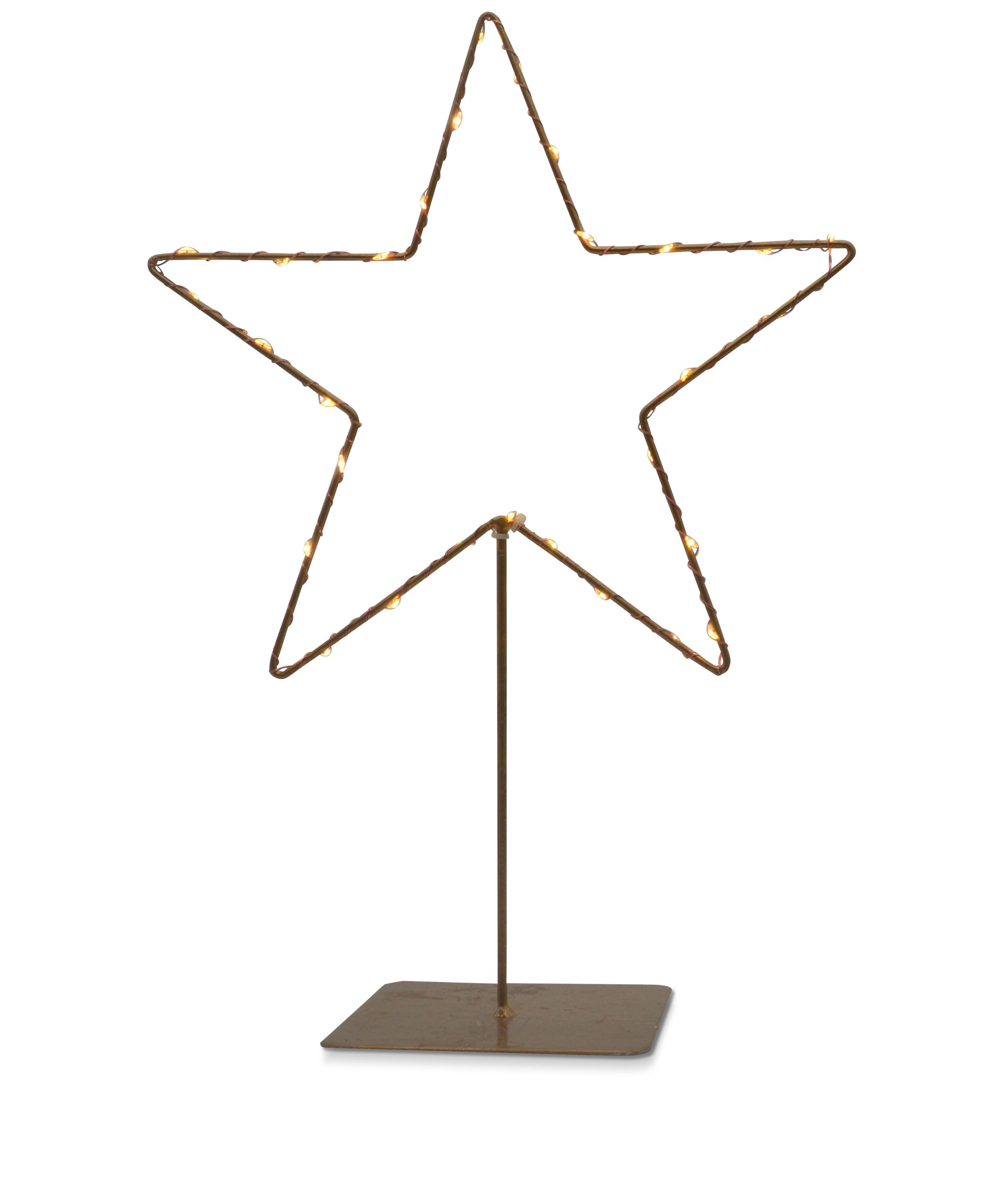 LED dekoračné svietidlo STIRNI, V: 39cm - zlatá, Konventionell, kov (39cm) - Modern Living