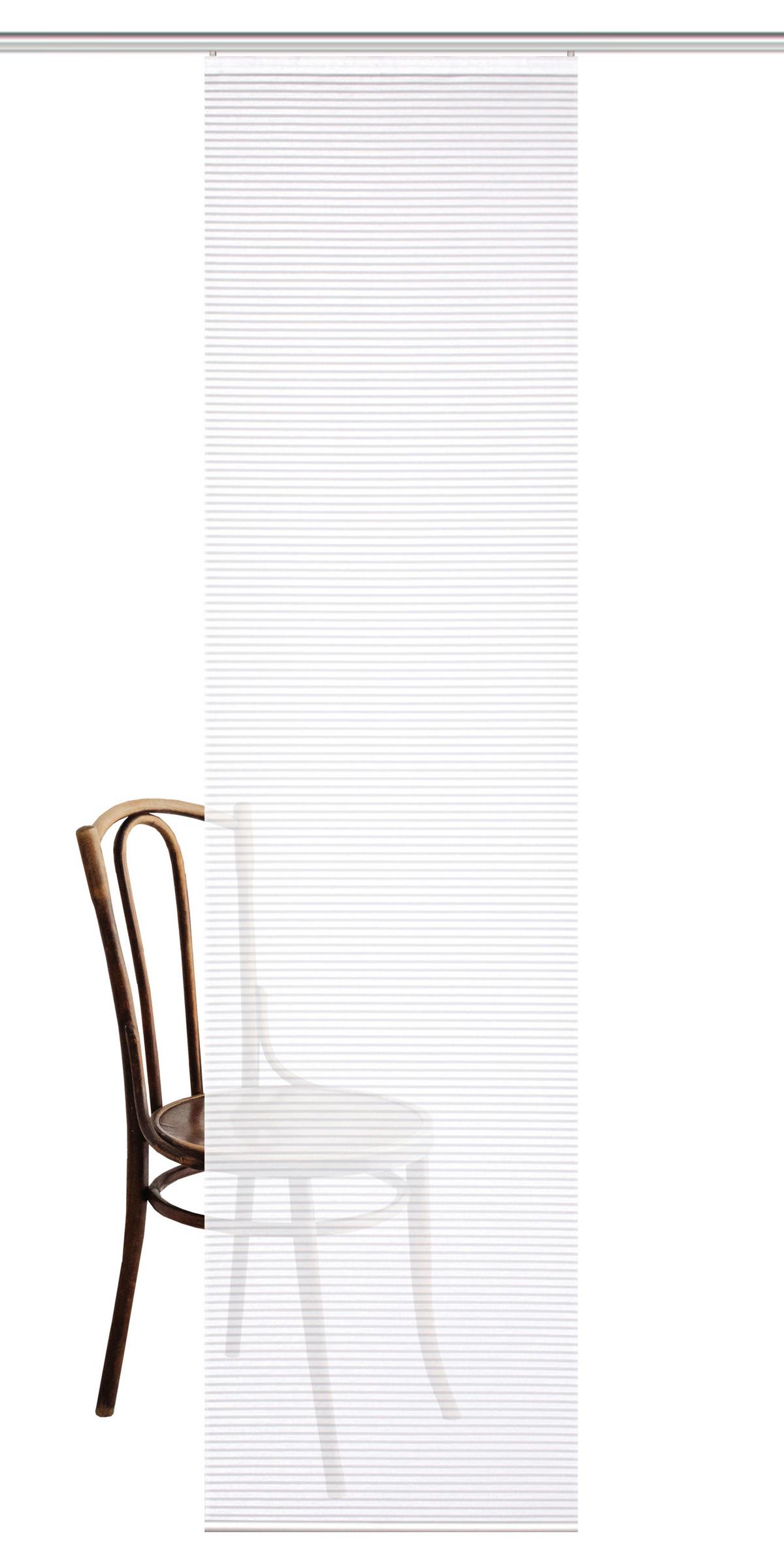 Flächenvorhang Romolus - Weiß, Basics, Textil (60/245cm)