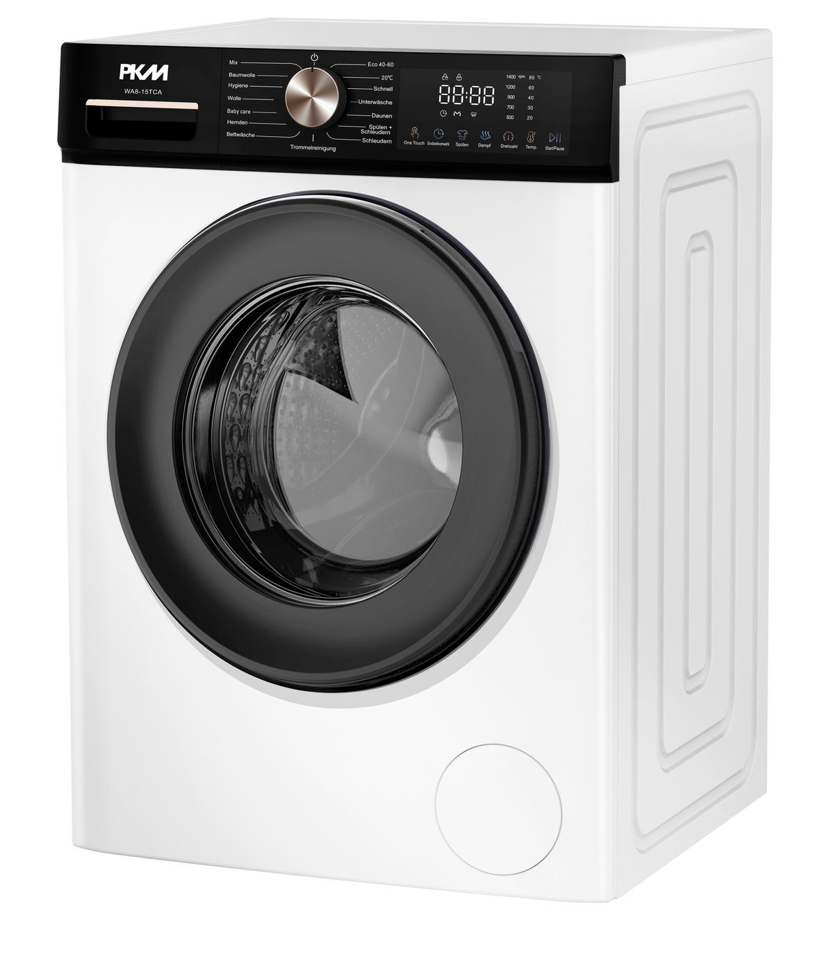 Waschmaschine Wa8-15tca - Weiß Hochglanz, Basics, Metall (60/84,7/52cm) - PKM