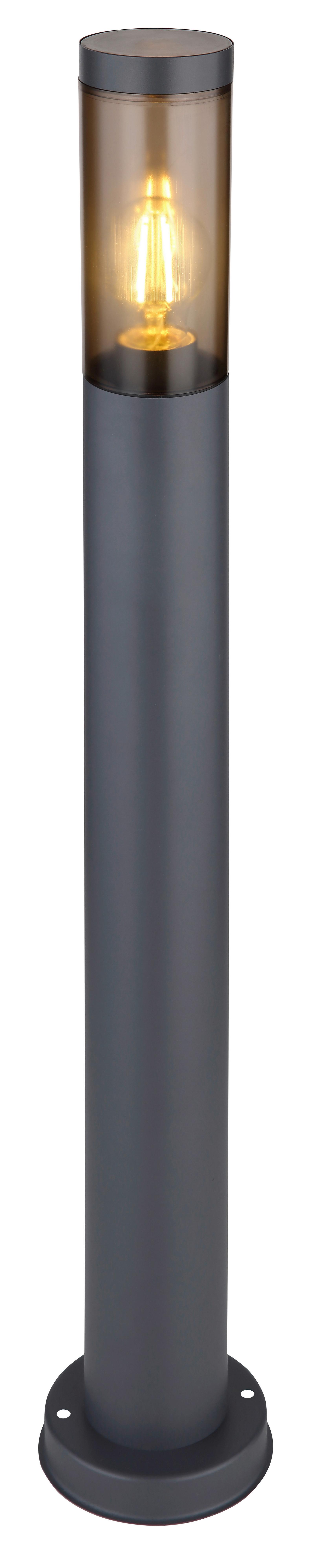 Außenleuchte 23 W Kunststoff/Edelstahl - Anthrazit/Grau, Design, Kunststoff/Metall (12,7/80cm) - Globo