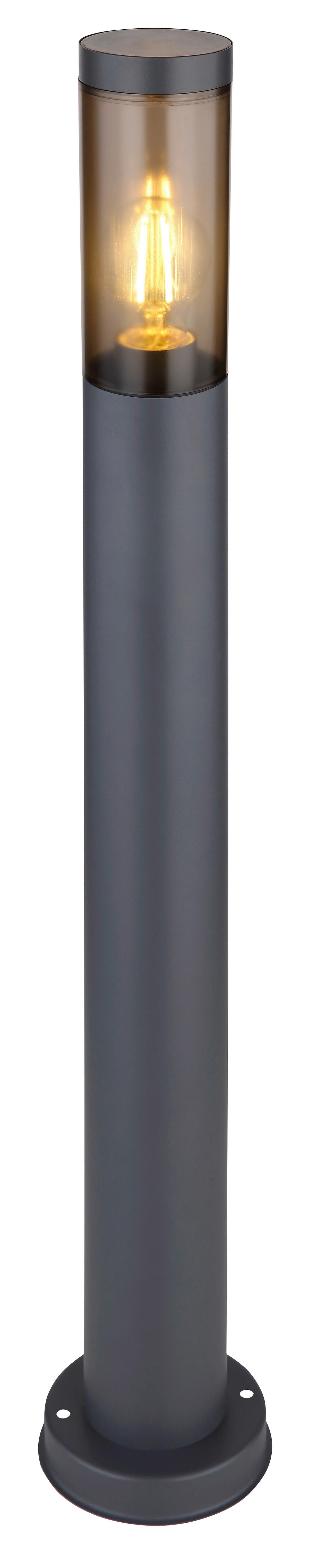 Außenleuchte 23 W Kunststoff/edelstahl - Anthrazit/Grau, Design, Kunststoff/Metall (12,7/80cm) - Globo