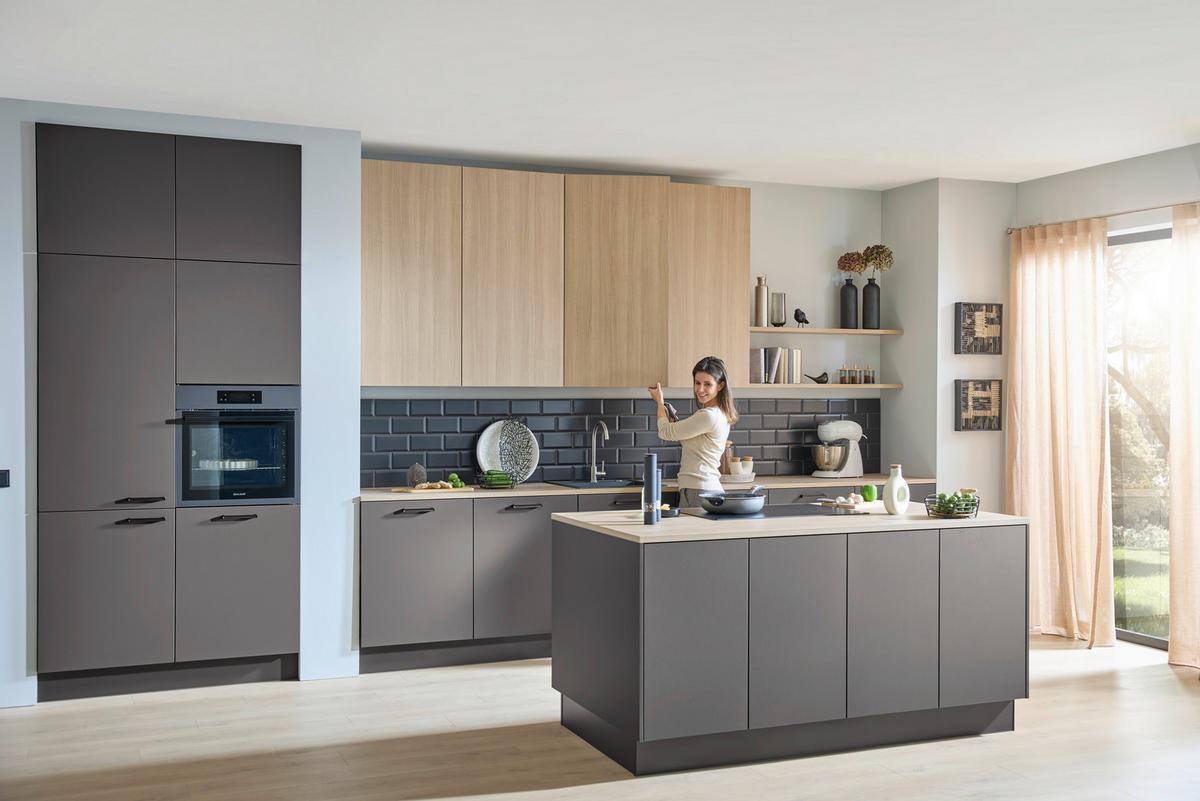 Vstavaná rúra DKB39906MK - čierna, Basics, kov/sklo (59,4/59,4/56,9cm) - Dieter Knoll