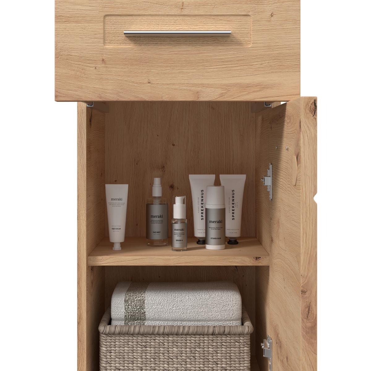 Unterschrank mit Soft-Close Avensis B: 35 cm, Eiche Dekor - Eichefarben, MODERN, Holzwerkstoff (35/72/33cm) - Luca Bessoni