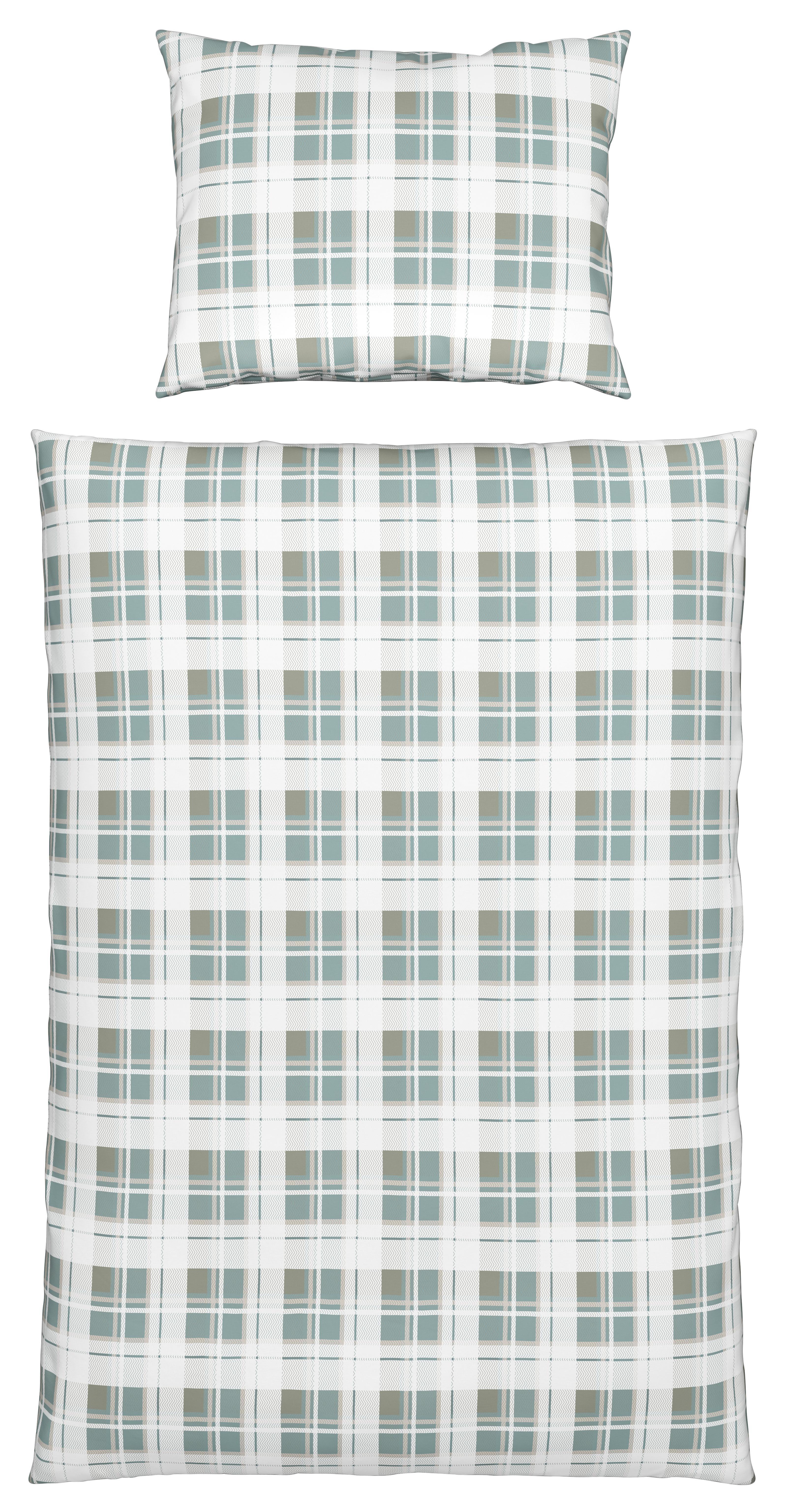 Ágyneműhuzat Inea - Bézs/Szürke, konvencionális, Textil - Ombra