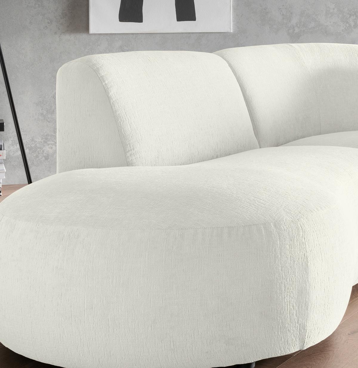 Ecksofa Jesi, Weiß S: 182x276 Cm - Schwarz/Weiß, MODERN, Textil (182/276cm) - Livetastic