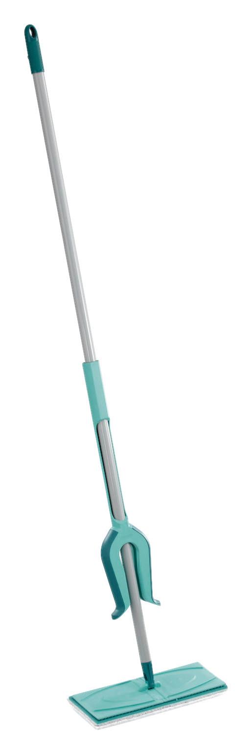 Bodenwischer Picobello M Micro Duo mit Auswringhilfe - Türkis, Basics, Kunststoff/Textil (32/11/140cm) - Leifheit