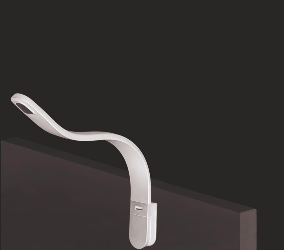 Leselampe Alicante Tageslichtweiß + Usb-Anschluss - Schwarz, MODERN, Kunststoff - Luca Bessoni