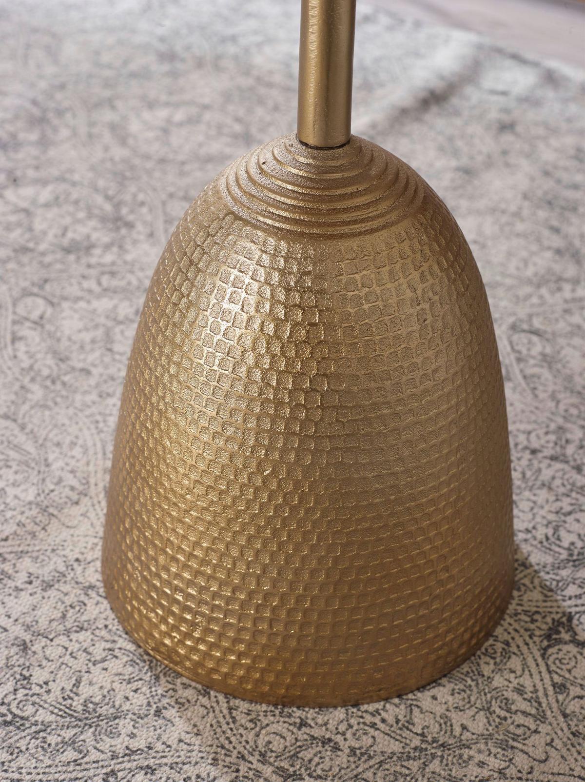 Odkládací stolek barva zlatá š: 33cm - barvy zlata, Design, kov (33/33/53cm) - MID.YOU