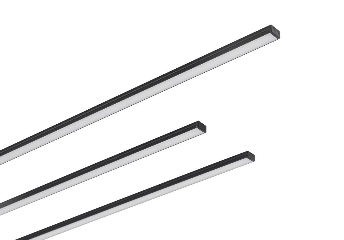 LED SVĚTELNÝ BOX NUMIK - černá, Moderní, plast (50/75/1,3/0,7cm) - Mömax