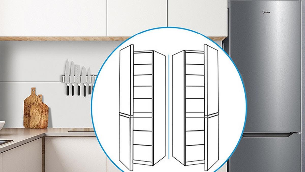 KÜHL-GEFRIER-KOMBINATION MDRB424FGD02I - Basics (59,5/188/63cm) - Midea
