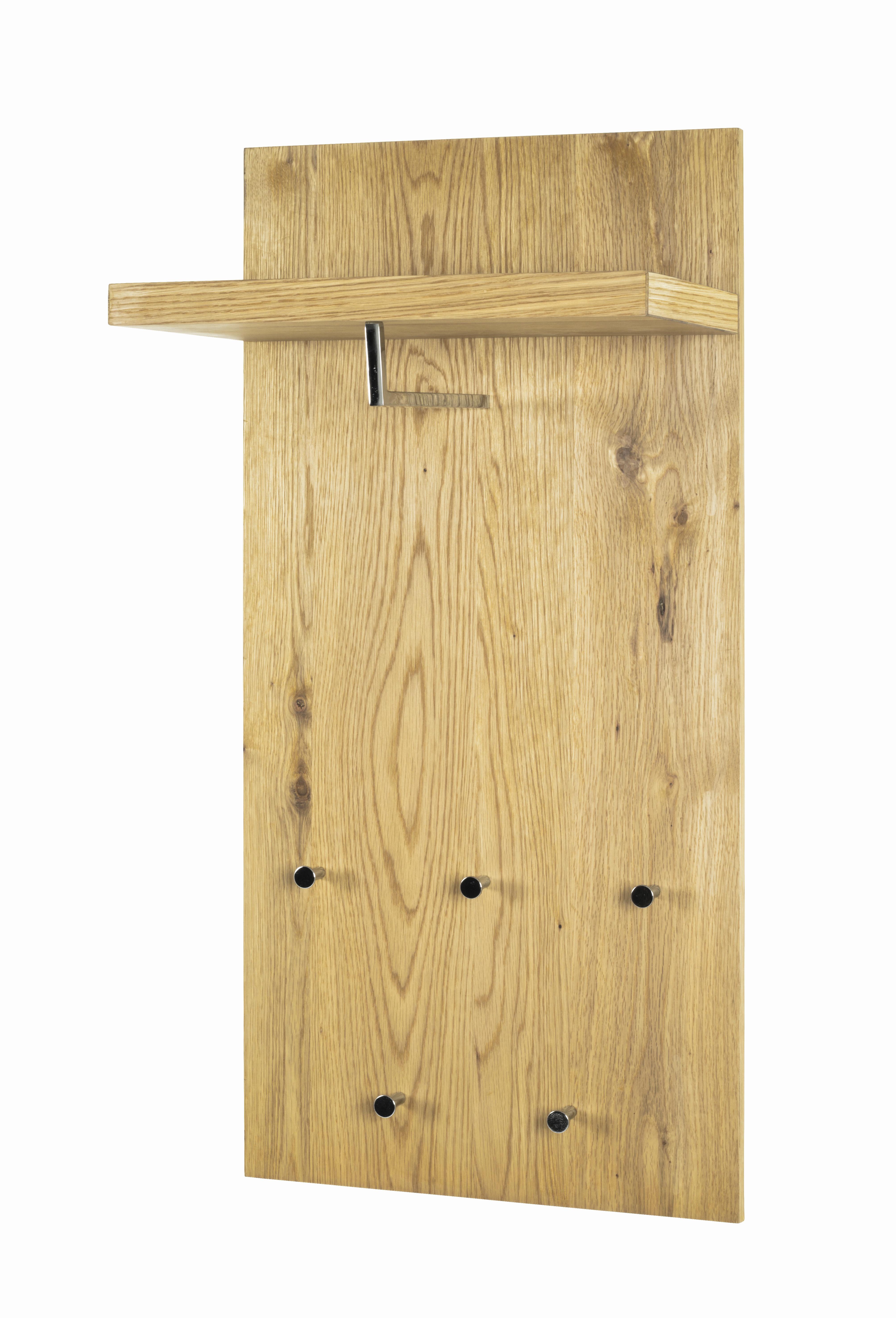 Wandgarderobe Paolo Eiche-/Alufarben 49cm