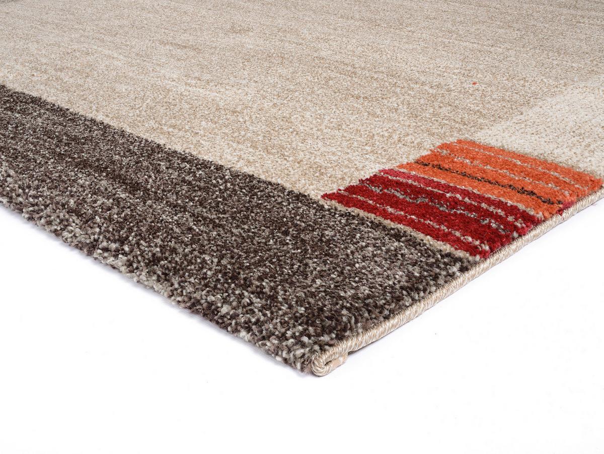 Webteppich Palazzo Lobo Dunkelbraun/Beige 120x170 cm - Dunkelbraun/Beige, KONVENTIONELL, Textil (120/170cm) - Novel