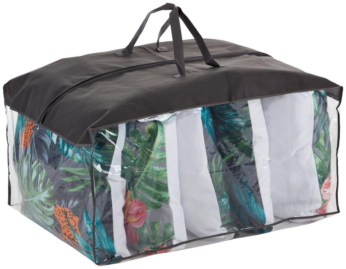 Auflagentasche für Palettenkissen 40x87x60 cm - Taupe/Transparent, Basics, Textil (40/87/60cm) - Acamp