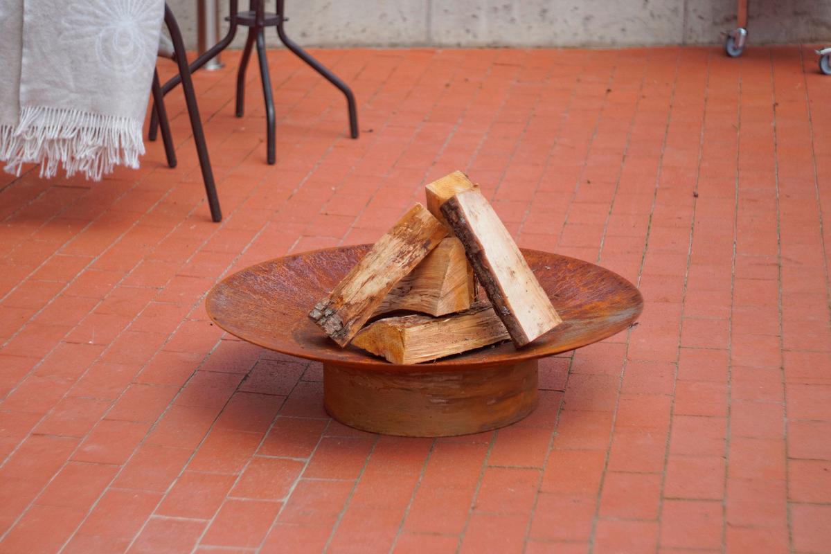 Feuerschale Grace M Rohstahl - Rostfarben, Basics, Metall (58/58/13,6cm)