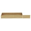 Bettkasten Unit B: 149,5 cm Eichefarben mit Rollen - Eichefarben, KONVENTIONELL, Holzwerkstoff (149,5/21/68,5cm) - Ondega