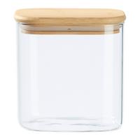 dóza na potraviny HALDOR - CA. 0,8L - priehľadné/číra, Konventionell, drevo/plast (12,1/8,3/12,5cm) - Mömax