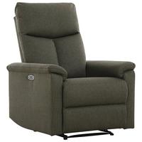 Relaxačné kreslo LEWIS, zelená - čierna/zelená, Modern, kov/drevo (81/108/94cm) - Mömax
