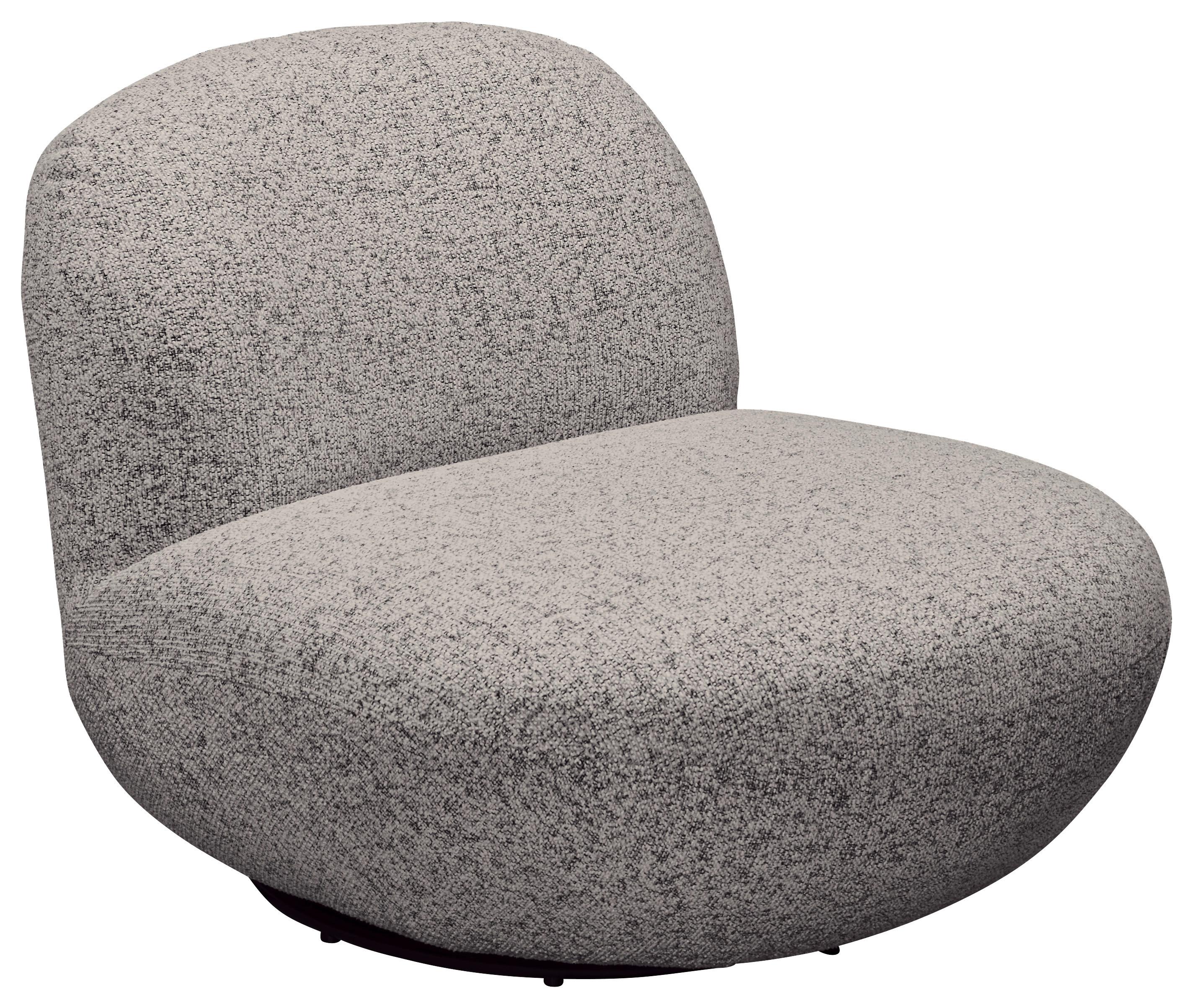 Sessel Chris Grau B: 85 cm - Schwarz/Grau, MODERN, Textil (85/70/99cm) - MID.YOU