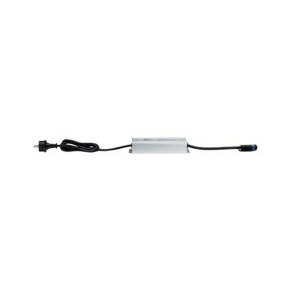 Transformator Plug & Shine für Außenleuchten - Silberfarben, Design, Metall (22,3/4/7cm) - Paulmann