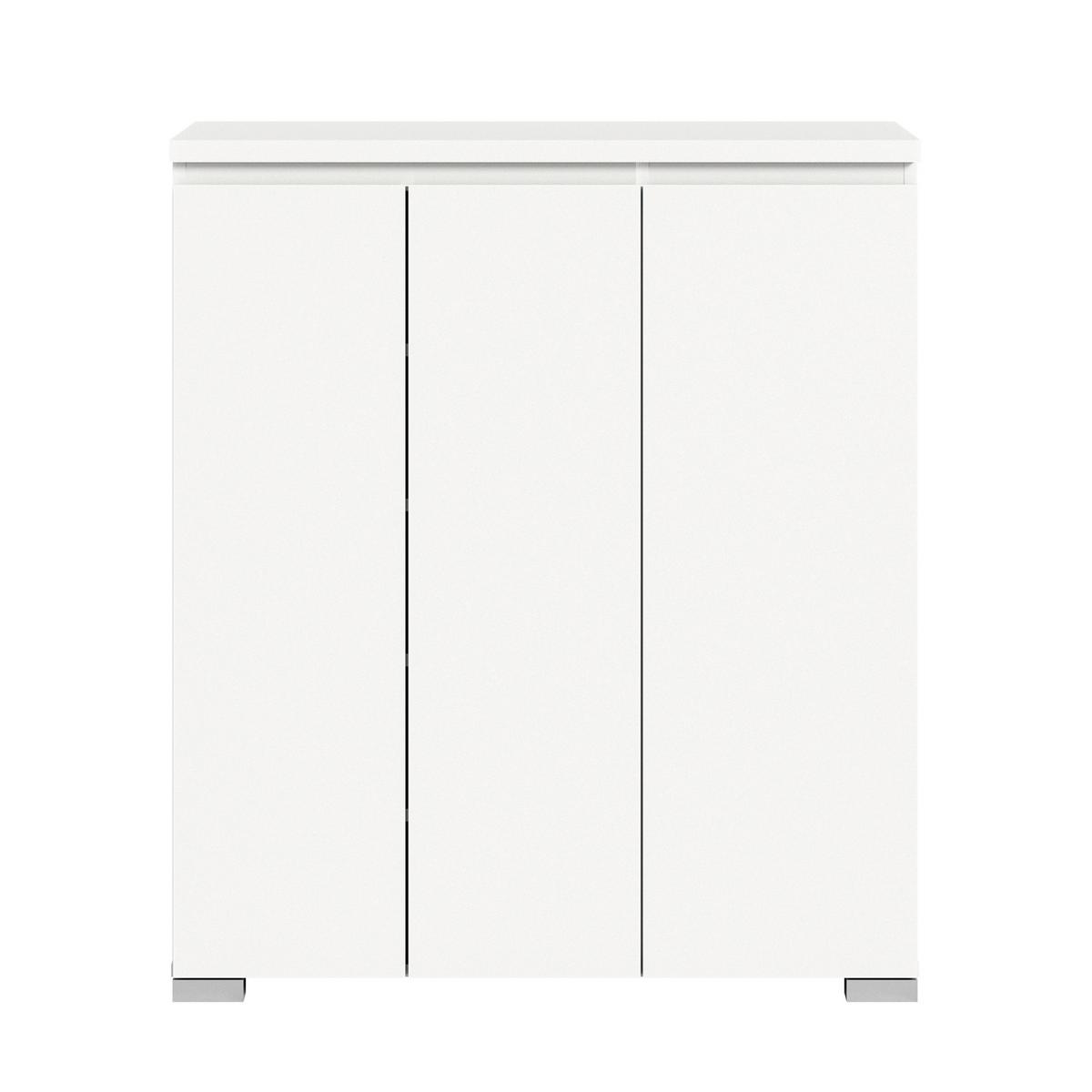 Botník, bílý - bílá, Moderní, kompozitní dřevo (95/109/40cm) - Mömax