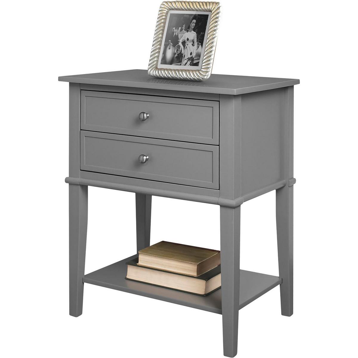 Beistelltisch Franklin Grau B: 55 Cm - Grau, Design, Holz/Holzwerkstoff (55/39/71cm) - MID.YOU