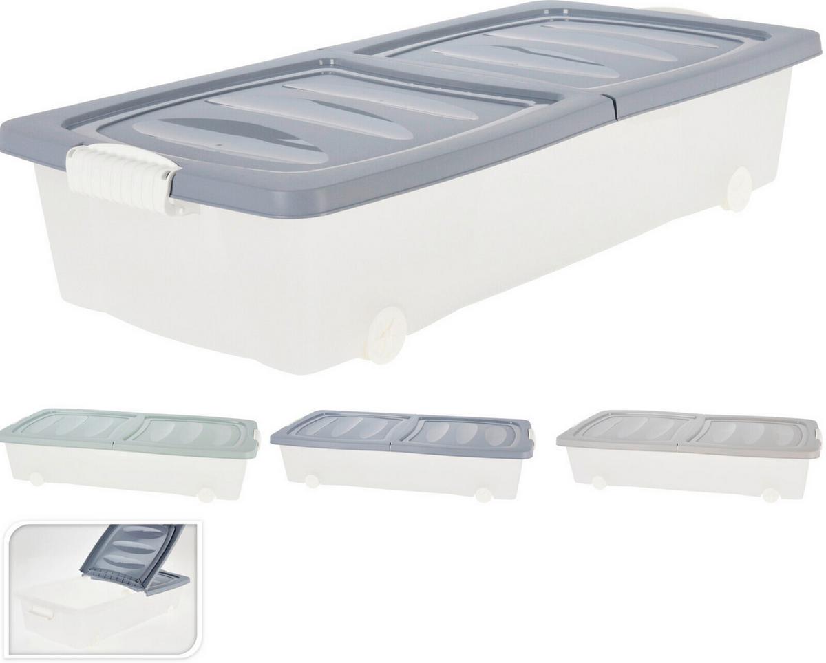 Görgős Doboz Görgős Doboz - kék/szürke, Basics, műanyag (80/40/17cm)