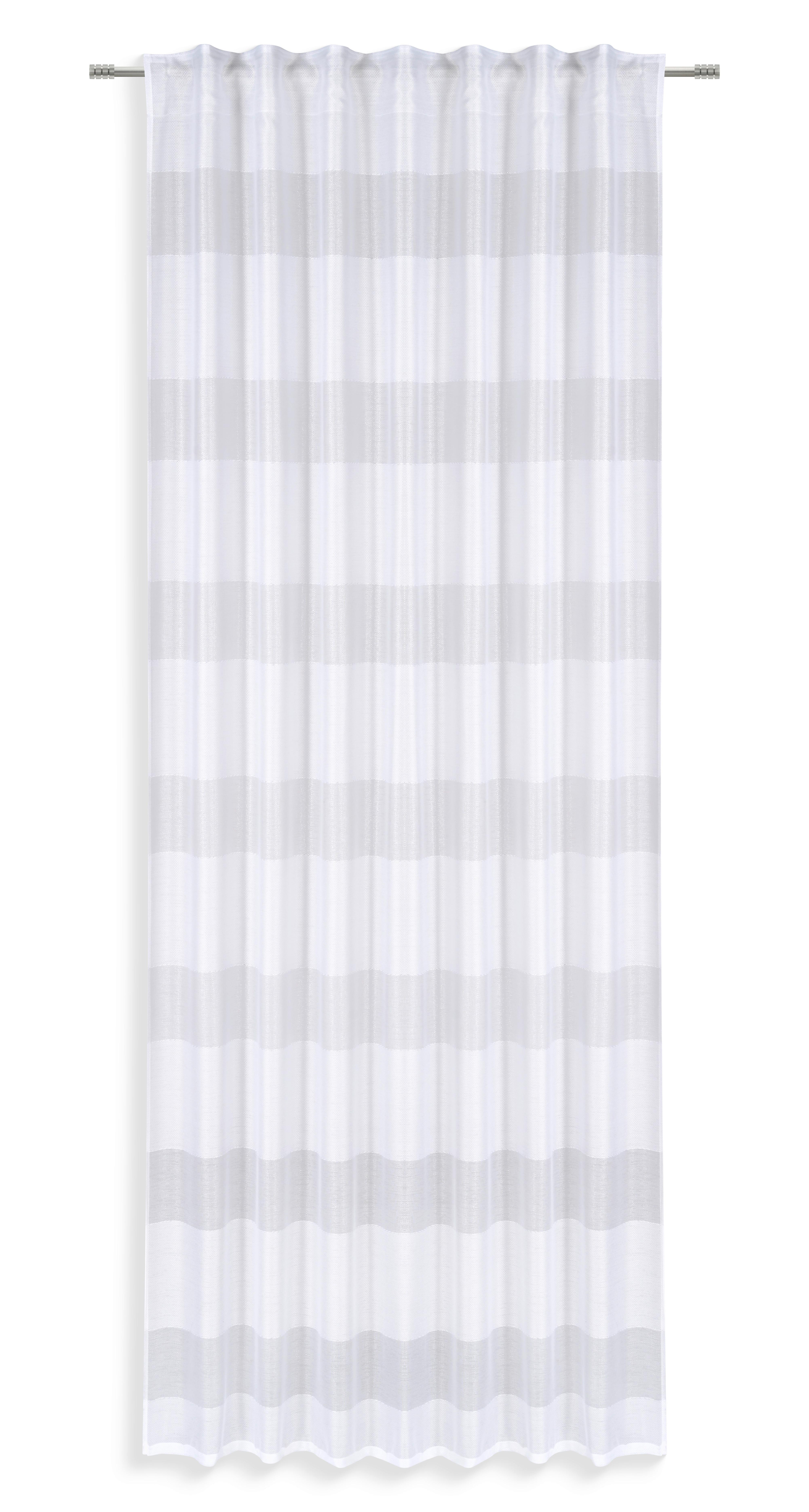 Fertigvorhang Adriana - Weiß, MODERN, Textil (140/245cm) - Luca Bessoni